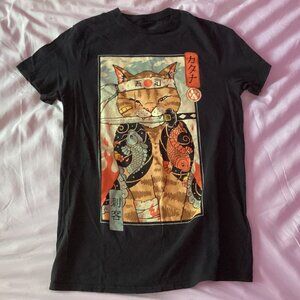 EUC Mens Threadless Cat Ninja T-Shirt - Size Small